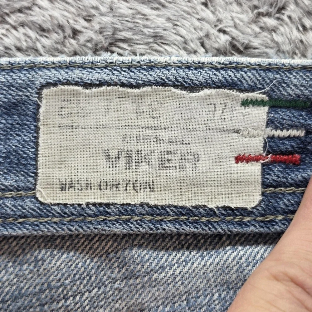 Diesel Jeans Mens 31x32 Blue Viker Regular Straight Made Italy Altered Hem 0R70N